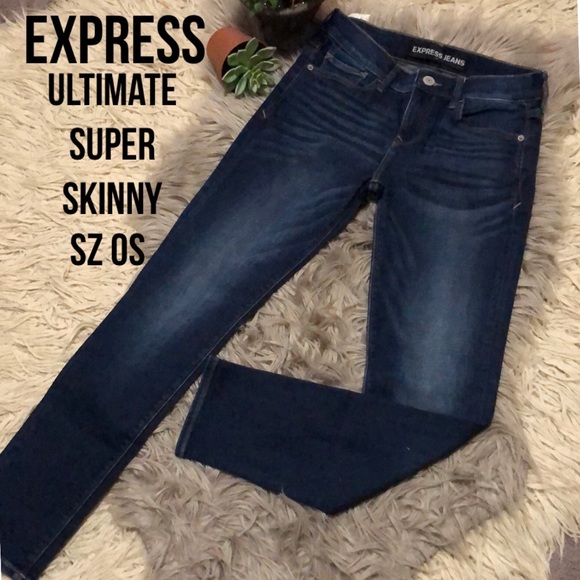 EXPRESS Ultimate Super Skinny Sz 0s - Picture 1 of 15